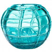 ваза стеклянная ice (синяя) 17*19 в Томске