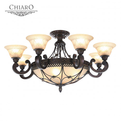 потолочная люстра chiaro айвенго 382012812 бежевая в Томске