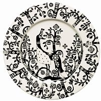 тарелка taika черно-белая в Томске