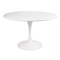 стол eero saarinen style tulip table mdf d110 глянцевый белый в Томске