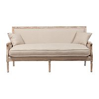 диван auguste salon bench with burlap прямой бежевый в Томске