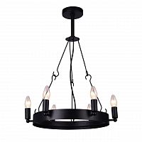 дизайнерская подвесная люстра arte lamp bastiglia a8811sp-6bk черная в Томске