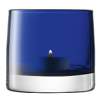 подсвечник стеклянный синий для чайной свечи light colour, 8,5 см в Томске
