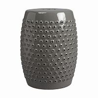 керамический столик-табурет cutwork garden stool серый в Томске
