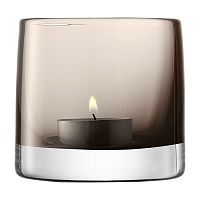 подсвечник стеклянный мокко для чайной свечи light colour, 8,5 см в Томске