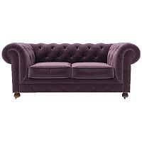 диван chesterfield lux двухместный прямой фиолетовый в Томске