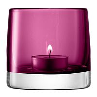 подсвечник стеклянный лиловый для чайной свечи light colour, 8,5 см в Томске