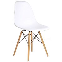 стул деревянный pc-015 белый (eames style) в Томске