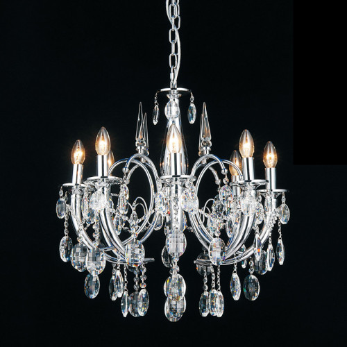 люстра md103908-8a от illuminati прозрачная/ хром в Томске