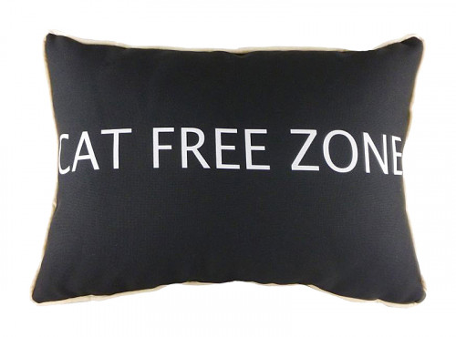 подушка с надписью cat free zone в Томске