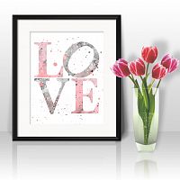 постер love а4 в Томске