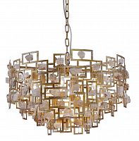 подвесная люстра crystal lux diego sp9 d600 gold в Томске