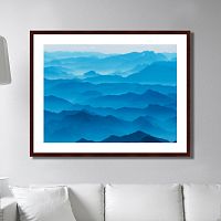 картина: mountain silhouettes in the brandenburg alps, austria в Томске