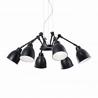 подвесная люстра ideal lux newton sp6 nero в Томске