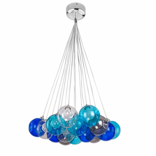 люстра bocci blue 15 прозрачное, голубое, пепельное стекло в Томске