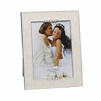 фоторамка из белого акрила с жемчугом 17,6х1,5х22,6 в Томске