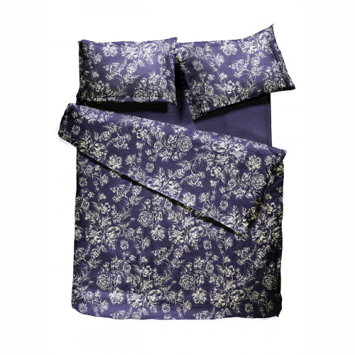 комплект постельного белья decoflux сатин евро peony indigo в Томске
