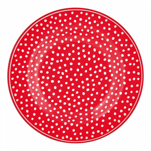 десертная тарелка dot red в Томске