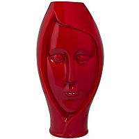 ваза голова женщины бордовая 19,5х16,5х37,5 см в Томске