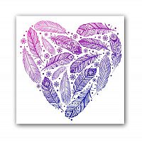 постер heart а3 (фиолетовый) в Томске