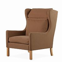 кресло wingback коричневый в Томске