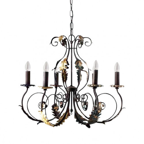 люстра 4962/6_v0580 от mm lampadari коричневая в Томске