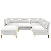 диван zara sectional угловой белый в Томске