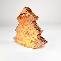 украшение новогоднее ель золотая golden tree, 15х14х2,5 см в Томске