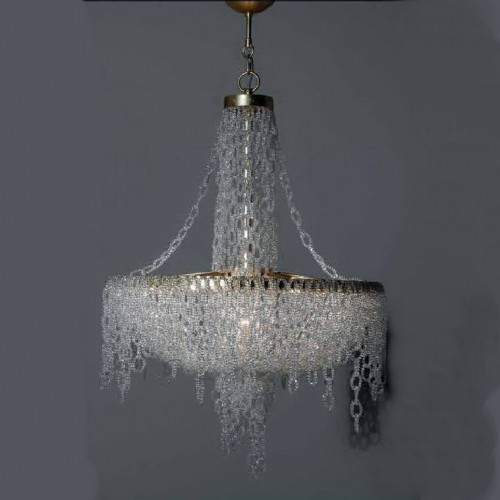 люстра ex02-5 от delight collection прозрачная/золото в Томске