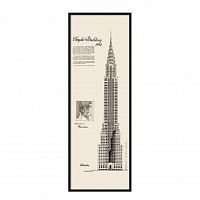 постер chrysler building черный в Томске