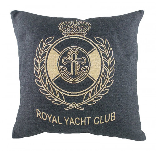 подушка с гербом королевского royal yacht club denim в Томске