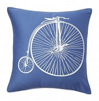 подушка с ретро-велосипедом retro bicycle blue в Томске