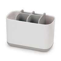 органайзер для зубных щеток easystore большой белый-серый в Томске