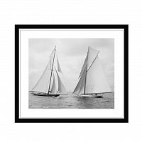 постер sailboats race during cruise серый в Томске