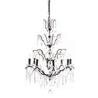 люстра maria theresa grande 8 lamps чёрная, прозрачная в Томске