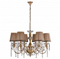 подвесная люстра crystal lux alegria sp6 gold-brown в Томске