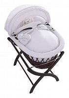 колыбель-переноска premium moses basket темная, белое белье в Томске