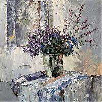 картина маслом сине-фиолетовый в Томске