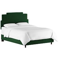 кровать двуспальная 180х200 зеленая paxton emerald velvet в Томске