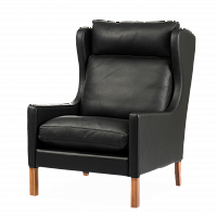 кресло wingback чёрный в Томске