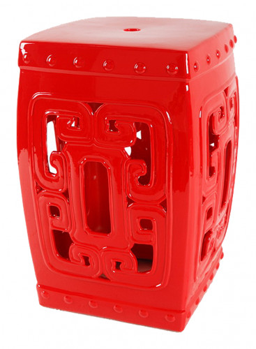 керамический столик-табурет oriental stool red в Томске