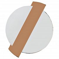зеркало круглое с коричневой зеркальной вставкой 86x107x2,5 см в Томске