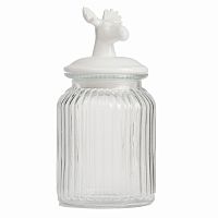 декоративная банка с крышкой deer средняя в Томске