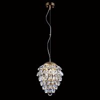 подвесной светильник crystal lux charme sp3+3 led gold/transparent в Томске