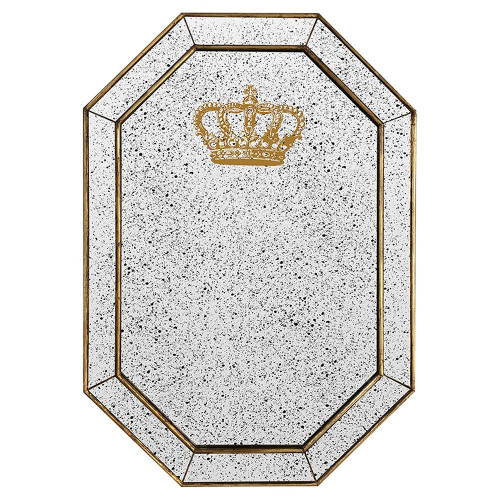 зеркало состаренное восьмиугольное с короной crown в Томске