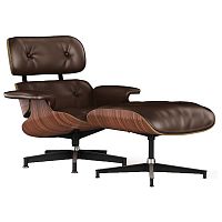 кресло lounge chair & ottoman коричневое в Томске