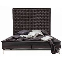 кровать двуспальная 180х200 коричневая из экокожи boss bed в Томске