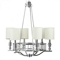 люстра easton light chandelier хром, бежевая в Томске