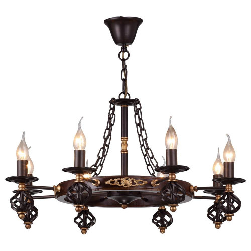 подвесная люстра arte lamp cartwheel a4550lm-8ck в Томске