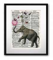 постер elephant and balloon а3 в Томске